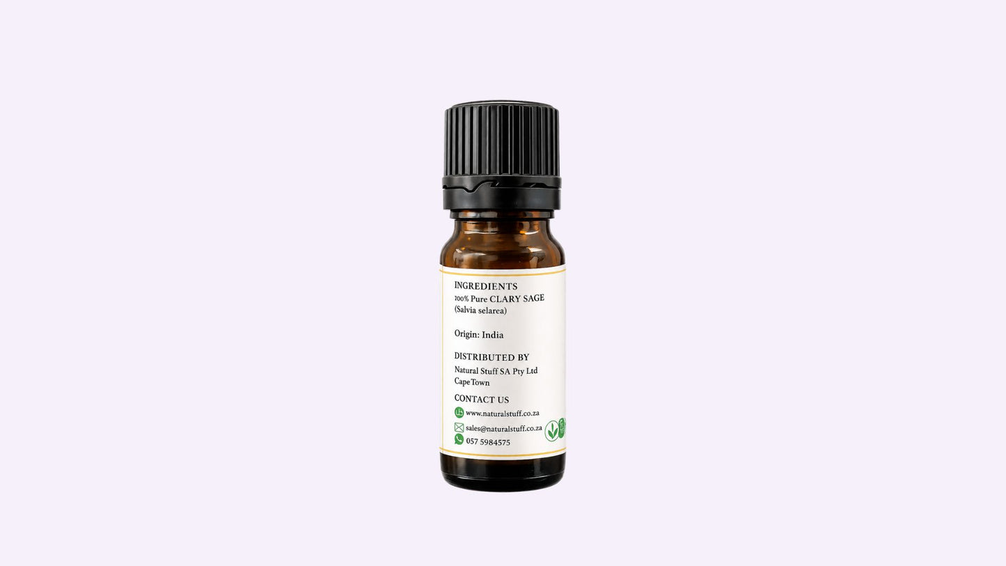 Natural Stuff Pure Clary Sage Essential Oil – Natural & Undiluted - 10ml