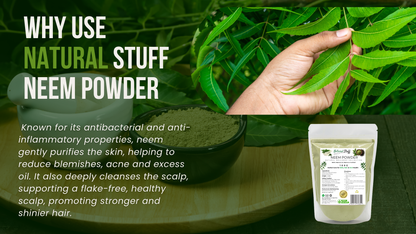 Natural Stuff Pure Neem Powder – Natural Skin & Hair Care