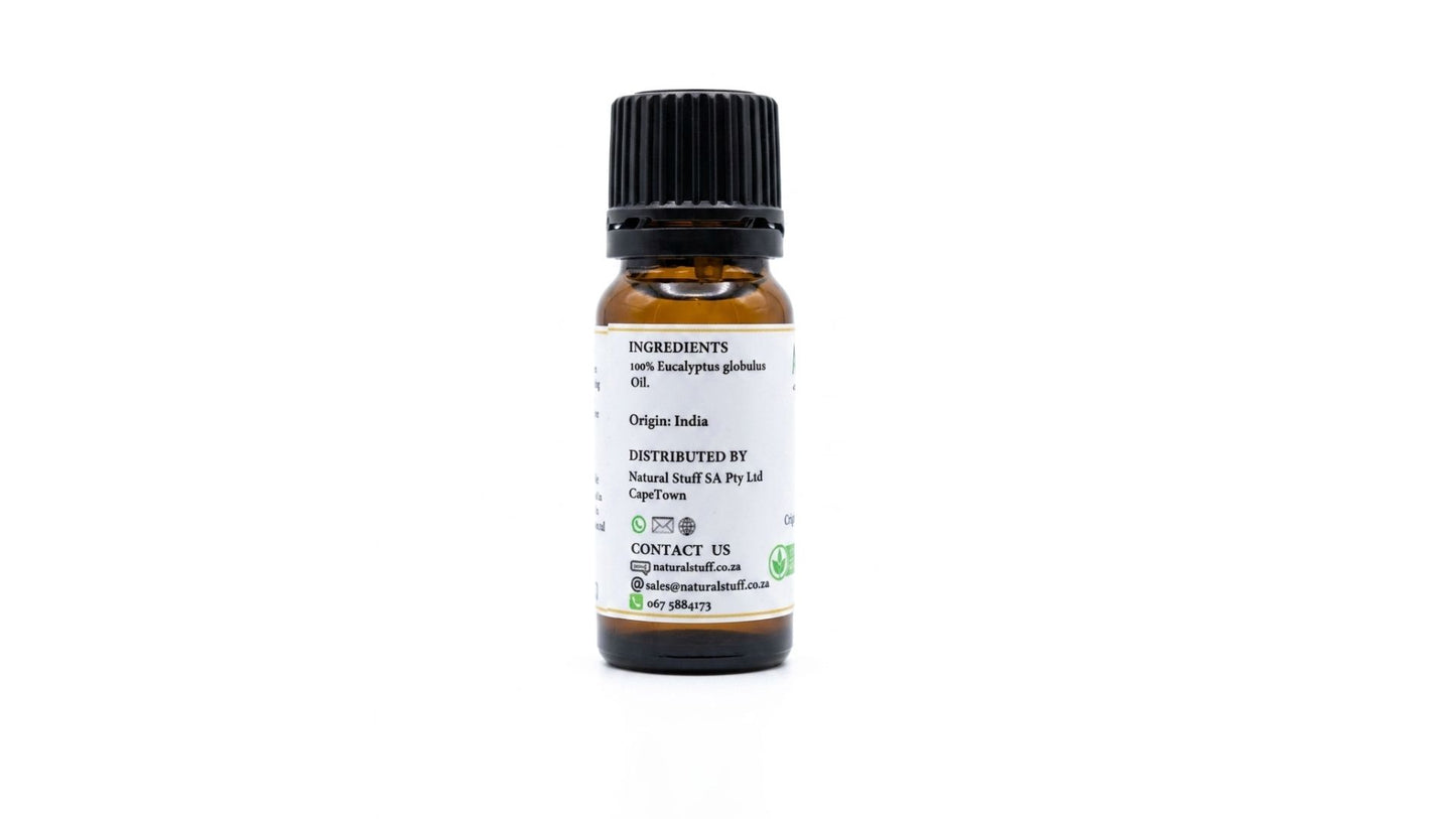Small glass bottle with a black cap on a white background