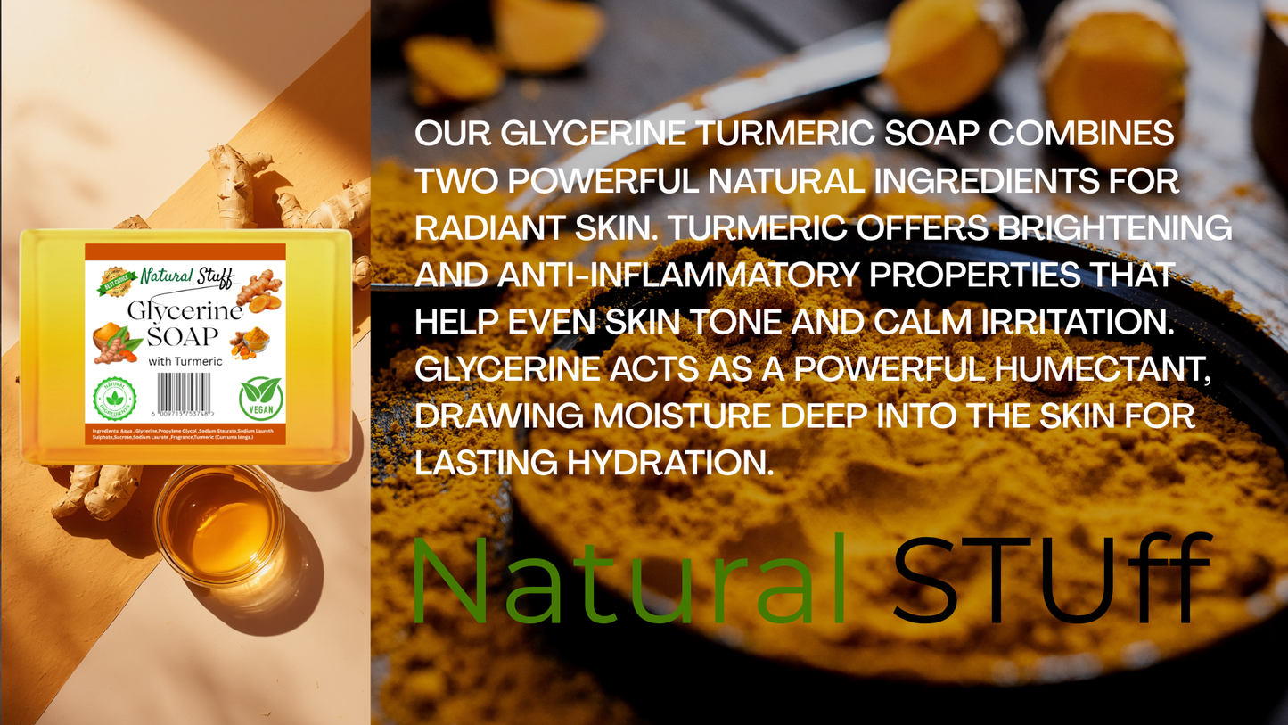 Natural Stuff Glycerine Turmeric Soap - Radiant and Healthy Skin
