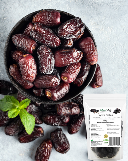 Natural Stuff Ajwa Dates - Tasty, Pure & Full of Natural Benefits 1kg