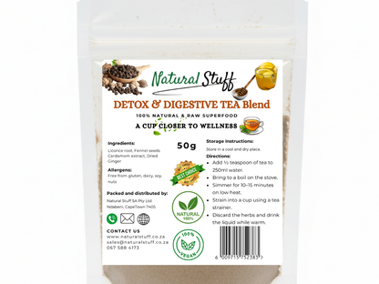 Natural Stuff DETOX & DIGESTIVE TEA Blend 50g