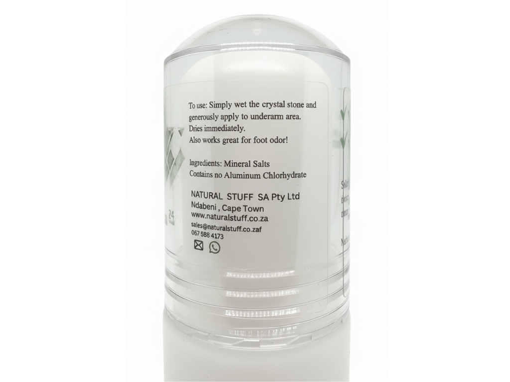 Clear container with text on a white background