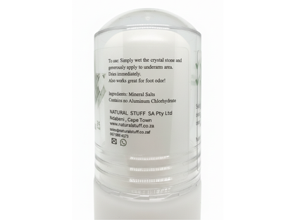 Clear container with text on a white background