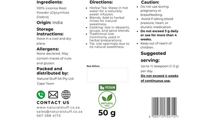 Natural Stuff Licorice Root Powder – Naturally Sweet Traditional Herb