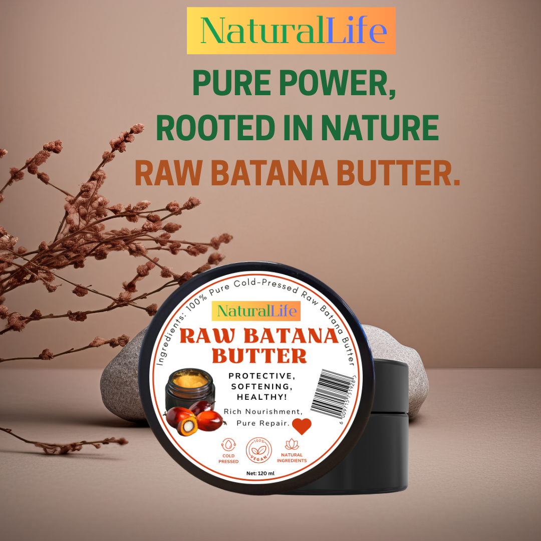 NaturalLife 100% Pure Cold-Pressed Raw Batana Butter. For Healty Hair!