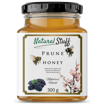 Natural Stuff Prune Honey 300g – 100% Pure Honey with a Rich Fruity Flavour
