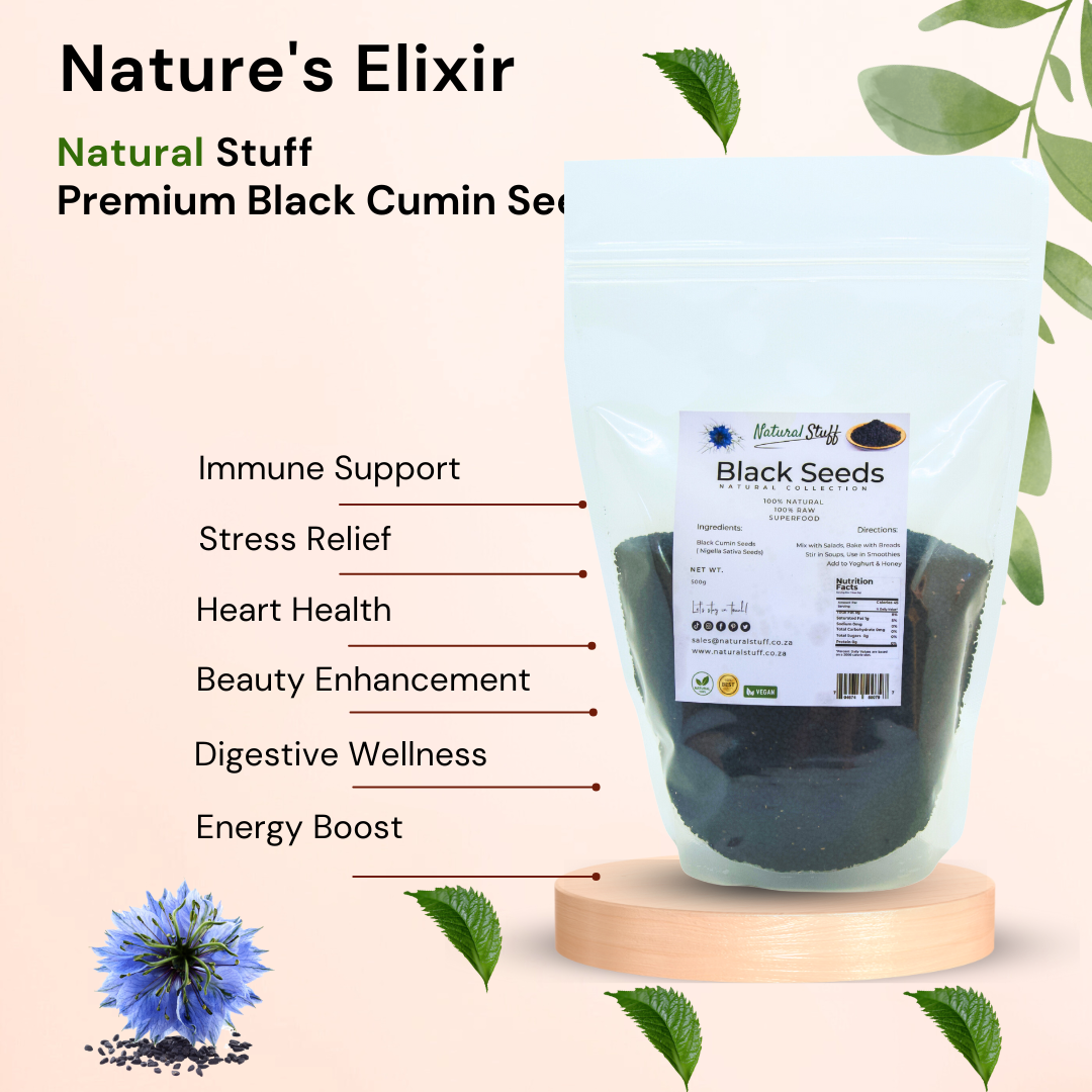 Natural Stuff Premium Quality Black Cumin Seeds 100% Natural 500g