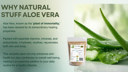 Natural Stuff Aloe Vera Powder - Immune support , Skin & Hair Revitalising