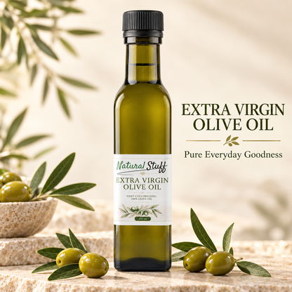 Natural Stuff Extra Virgin Olive Oil 250ml – Cold-Pressed Turkish EVOO