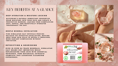 Natural Stuff Glycerine Himalayan Salt Soap - Purify, Hydrate, Rejuvenate