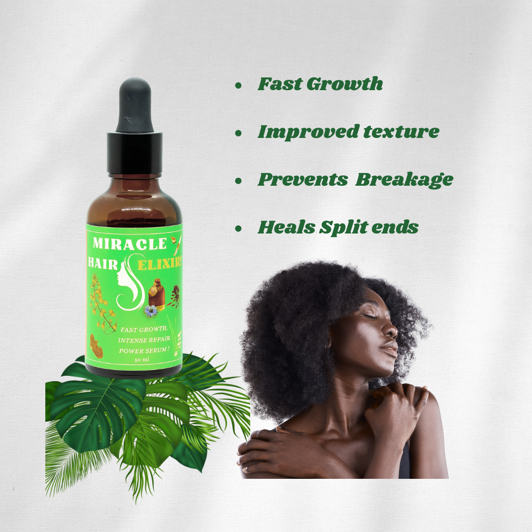 NaturalLife Miracle Hair Growth Oil Scalp Relief, Fast Hair Growth & Shine!