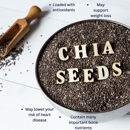 Natural Stuff 100% Pure Chia Seeds - Superfood for Everyday Health