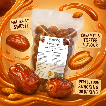 Natural Stuff Zamli Dates - Deliciously Soft & Full of Natural Goodness 1kg