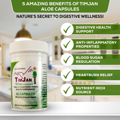 Nature's Gift: Timjan Aloe Ferox Vegan Capsules 300mg Your Natural Path to Wellness
