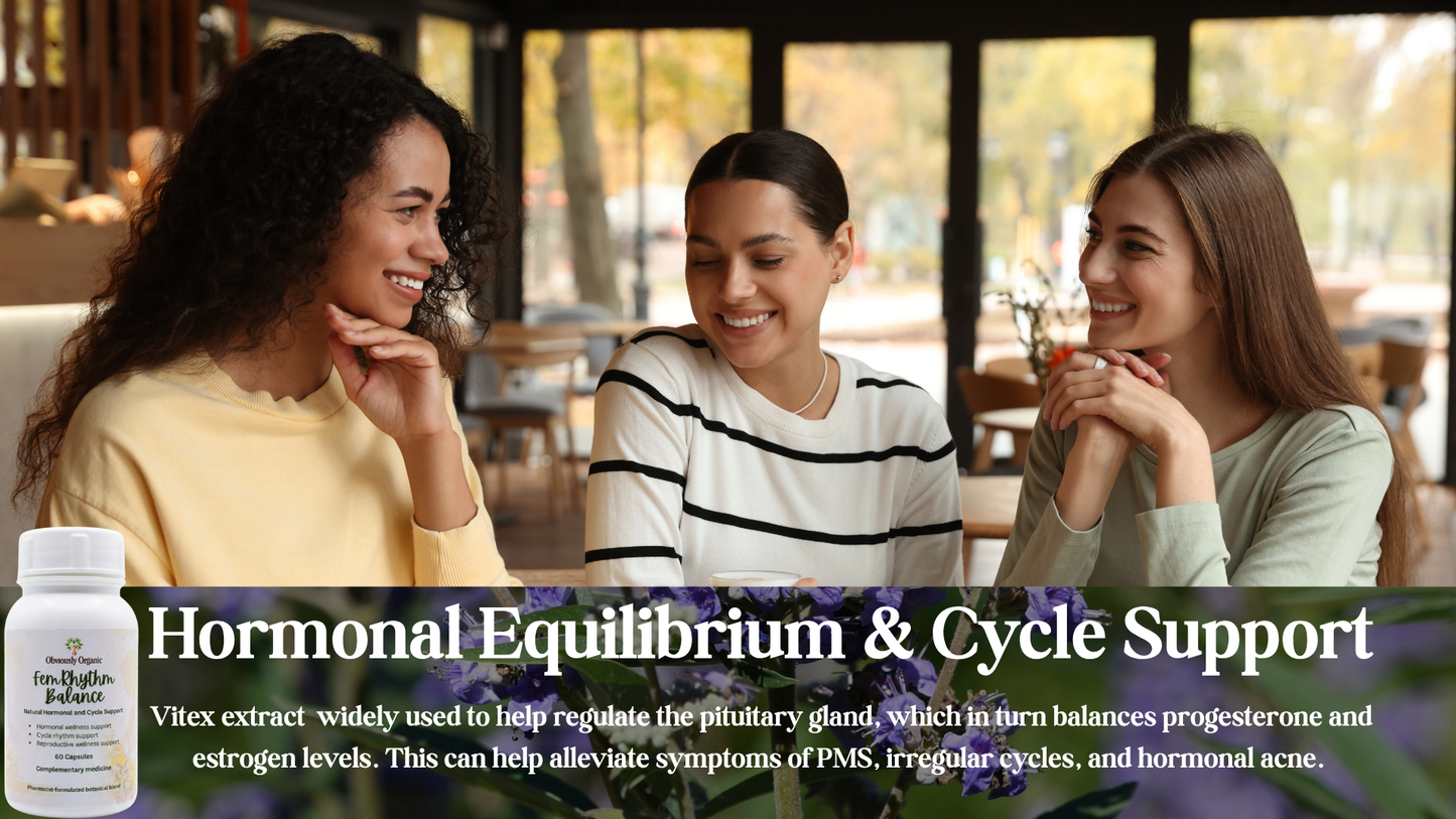 Obviously Organic FemRhythm Balance- Natural Hormonal and Cycle Support