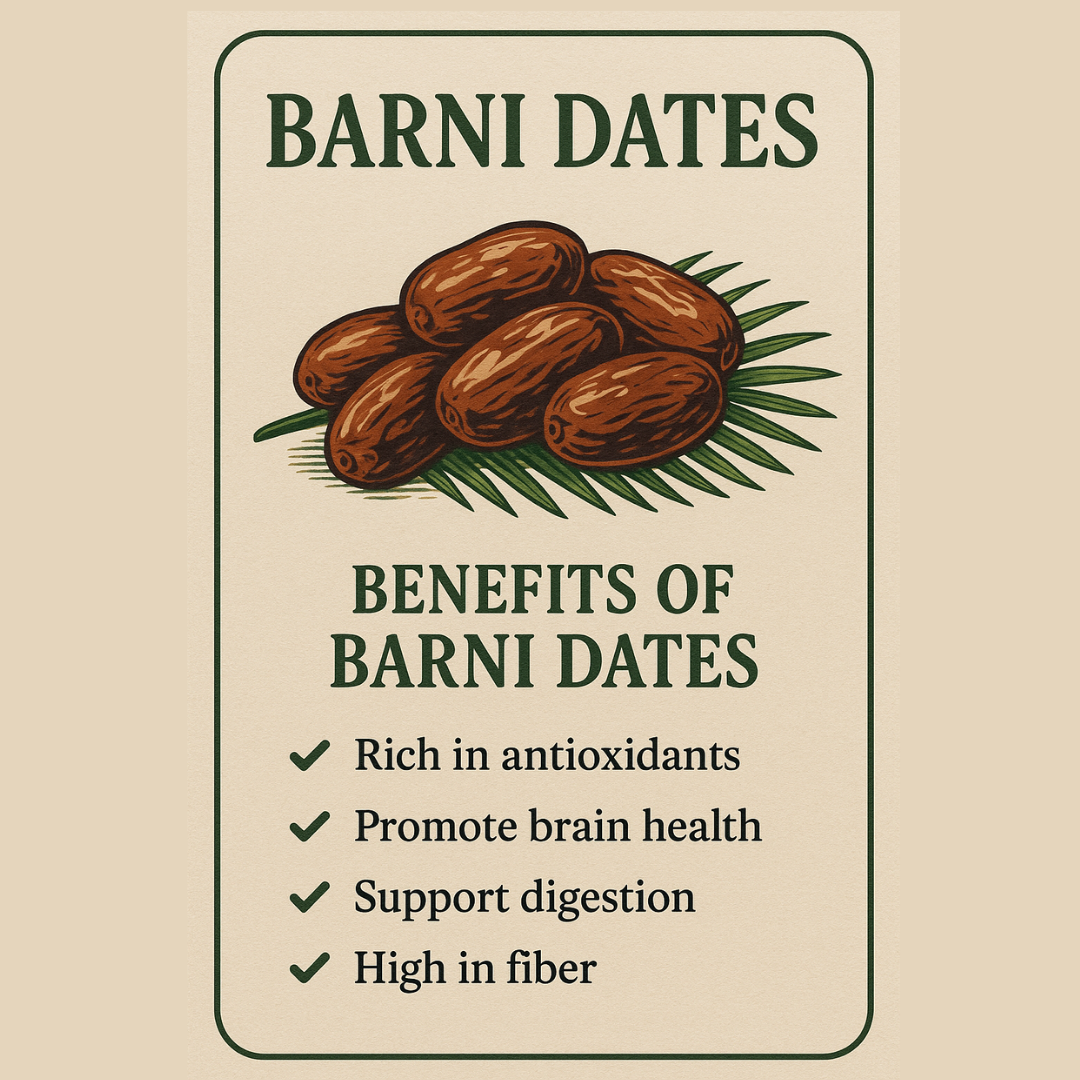 Natural Stuff Barni Dates - High Energy, Fiber-Rich Natural Snack 1kg
