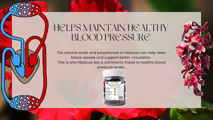 Natural Stuff Dried Hibiscus Natural Wellness & Antioxidant Power Jar