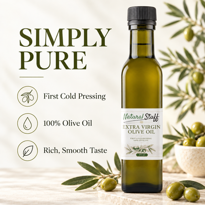 Natural Stuff Extra Virgin Olive Oil 250ml – Cold-Pressed Turkish EVOO