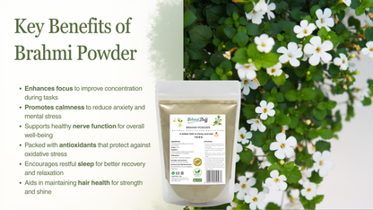 Natural Stuff Brahmi Powder - Natural Support for Mind, Memory & Calm