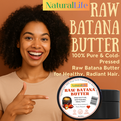 NaturalLife 100% Pure Cold-Pressed Raw Batana Butter. For Healty Hair!