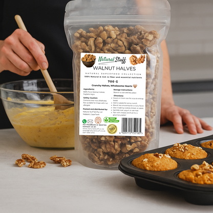 Natural Stuff Walnut Halves - Fresh, Crunchy & Nutritious