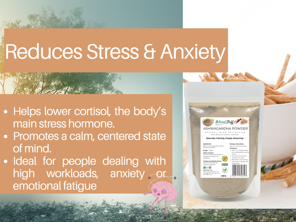 Natural Stuff Ashwagandha Powder Revive Your Energy, Ease Your Mind