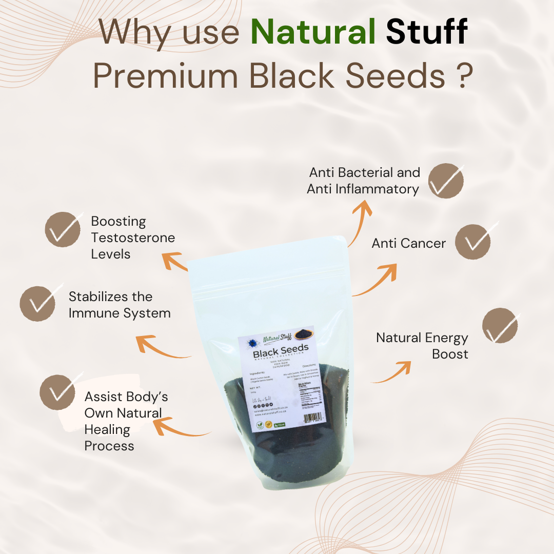Natural Stuff Premium Quality Black Cumin Seeds 100% Natural 500g