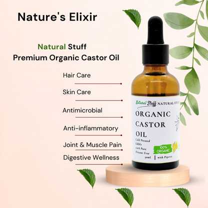 Natural Stuff Organic Castor Oil for Hair & Skin