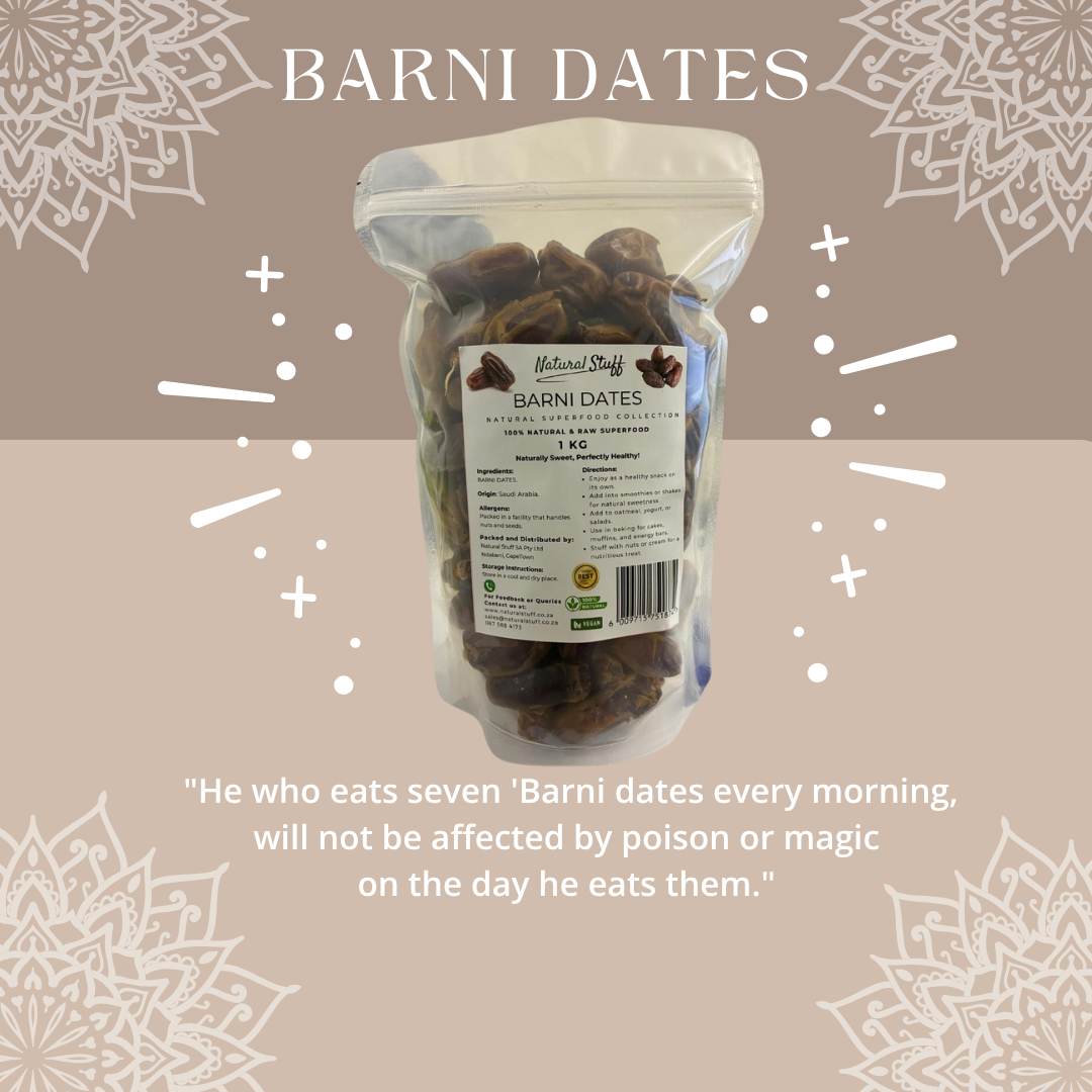 Natural Stuff Barni Dates - High Energy, Fiber-Rich Natural Snack 1kg