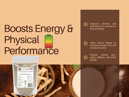 Natural Stuff Ashwagandha Powder Revive Your Energy, Ease Your Mind