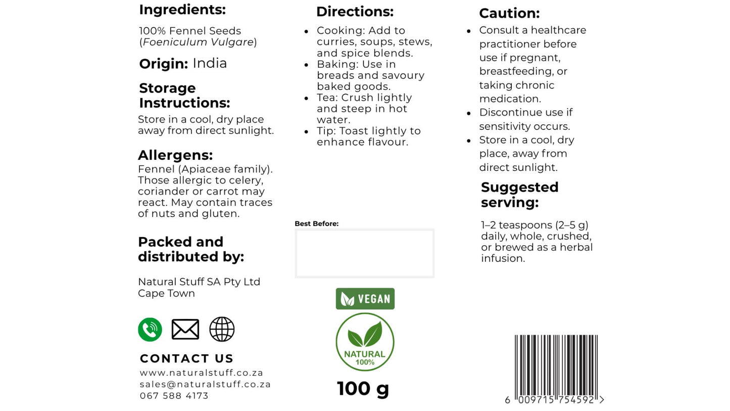 Natural Stuff Fennel Seeds – Aromatic Culinary