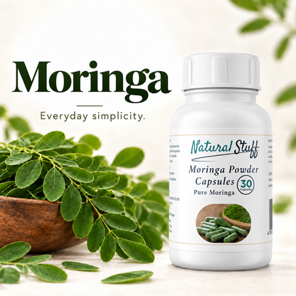 Natural Stuff Moringa Powder Capsules 400mg – Pure Moringa Leaf