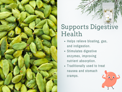 Natural Stuff Premium Whole Cardamom - Fresh, Fragrant, Bold Aroma