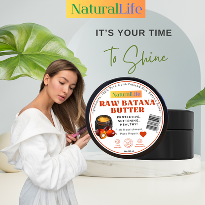 NaturalLife 100% Pure Cold-Pressed Raw Batana Butter. For Healty Hair!