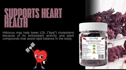 Natural Stuff Dried Hibiscus Natural Wellness & Antioxidant Power Jar