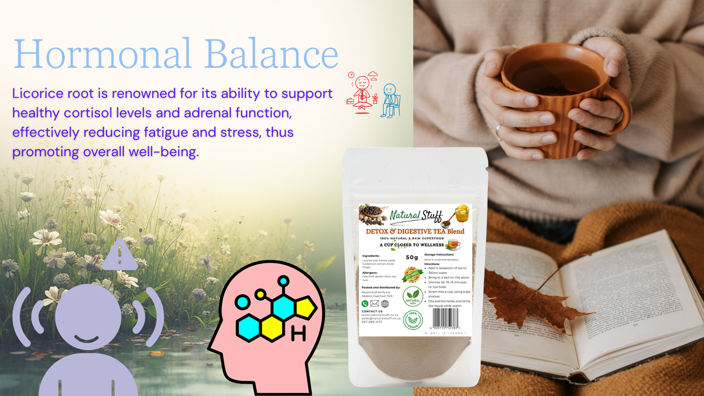 Natural Stuff DETOX & DIGESTIVE TEA Blend 50g