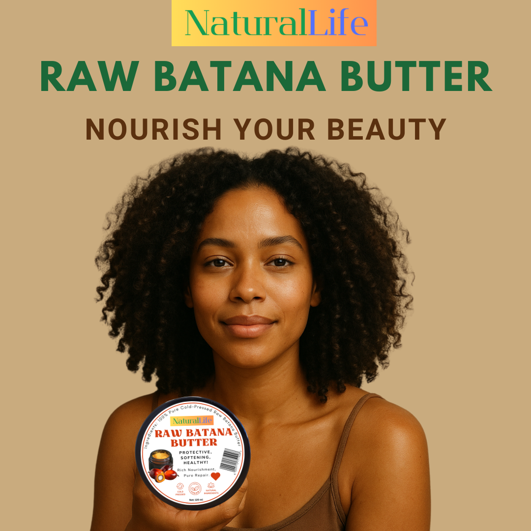 NaturalLife 100% Pure Cold-Pressed Raw Batana Butter. For Healty Hair!