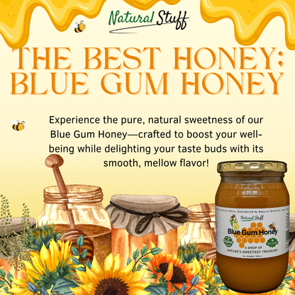 Natural Stuff Premium Blue Gum Honey - 100% Pure Western Cape Honey 500g