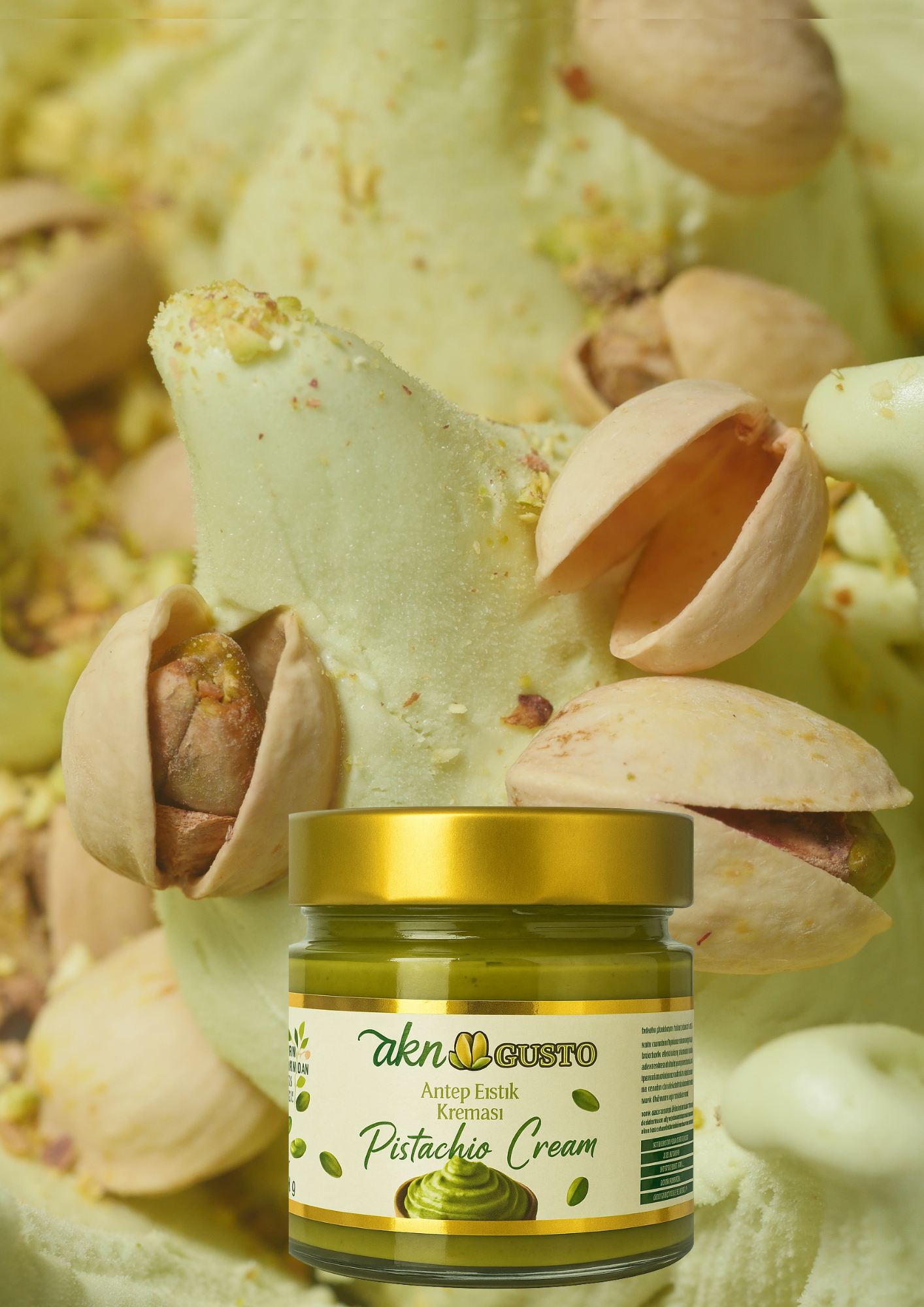 AKN GUSTO Gusto Premium Pistachio Cream Spread (200g)