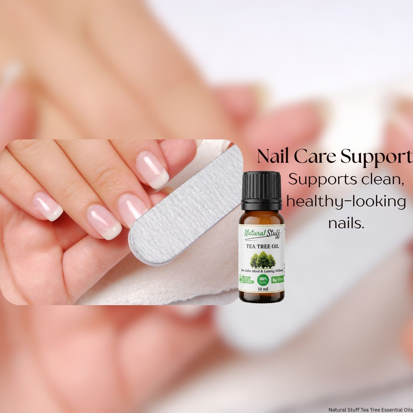 Natural Stuff 100% Pure Tea Tree Essential Oil 10ml – Antimicrobial