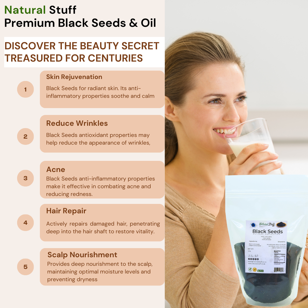 Natural Stuff Premium Quality Black Cumin Seeds 100% Natural 500g