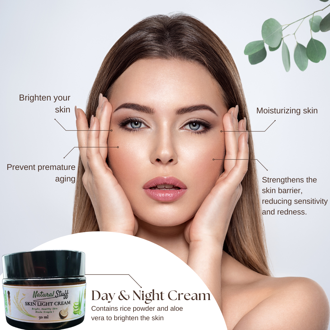 Natural Stuff Skin Light Cream 50ml for Bright, Smooth & Healthy Skin