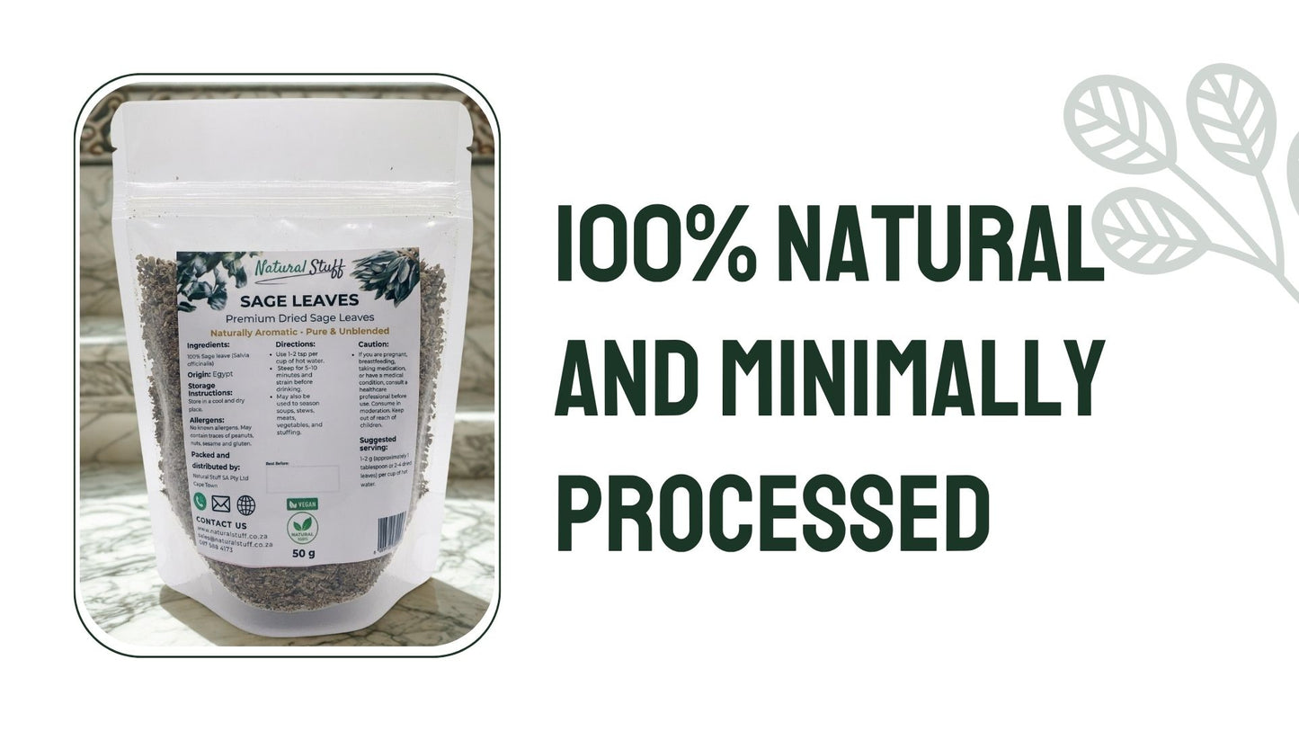 Natural Stuff Sage Leaves – Dried Sage Herb, Pure & Natural