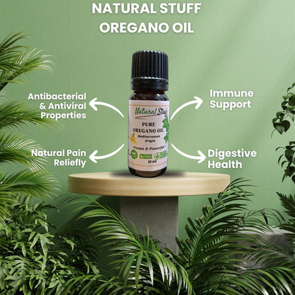 Natural Stuff Pure Premium Oregano Oil Nature's Most Powerful Antibiotic - 10 ml