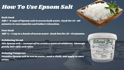 Natural Stuff Epsom Salts - Relax, Soothe & Revitalize