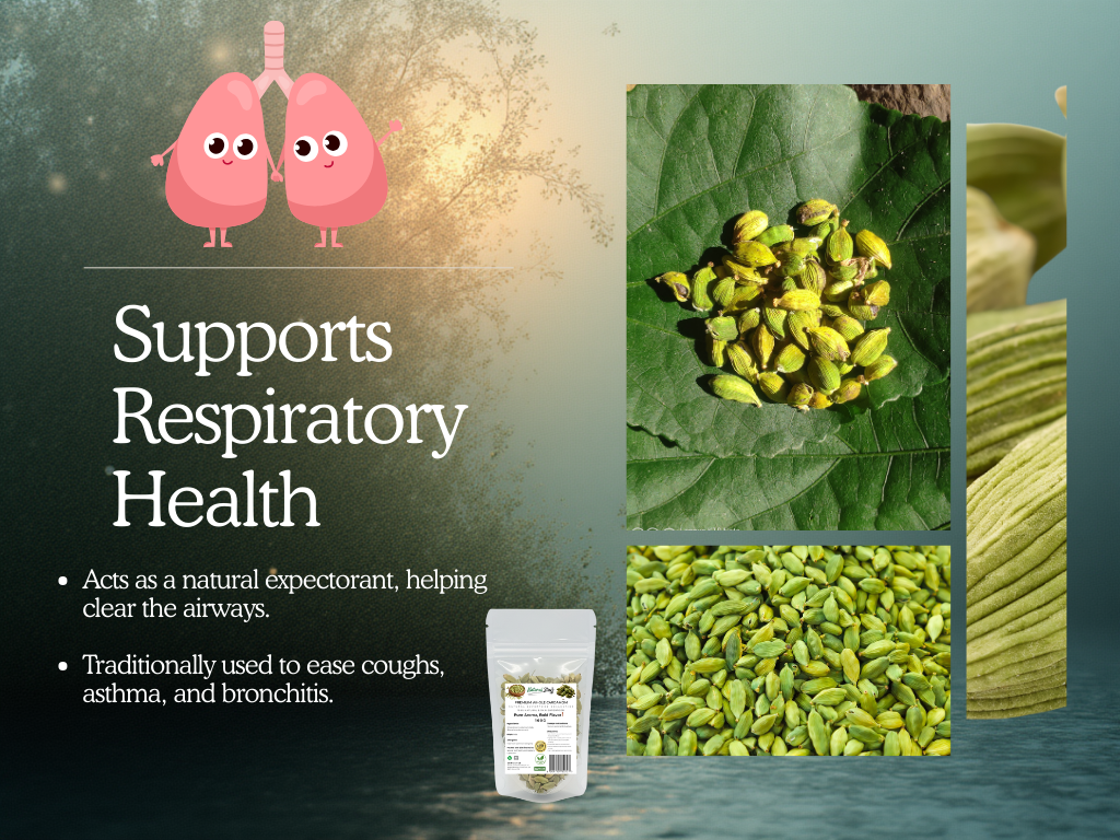 Natural Stuff Premium Whole Cardamom - Fresh, Fragrant, Bold Aroma