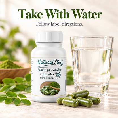 Natural Stuff Moringa Powder Capsules 400mg – Pure Moringa Leaf