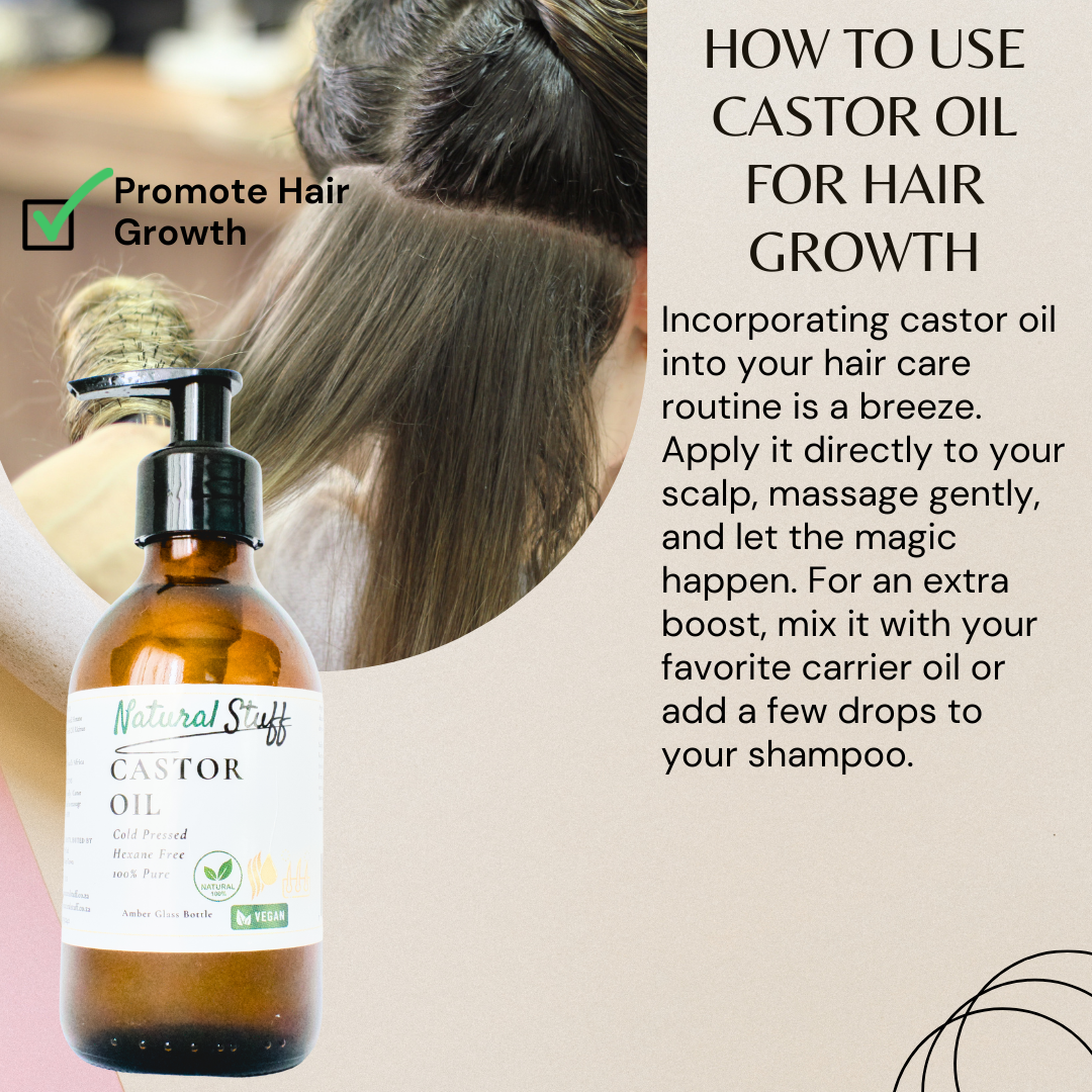 Natural Stuff Premium Castor Oil Cold-pressed Hexane Free 200ml