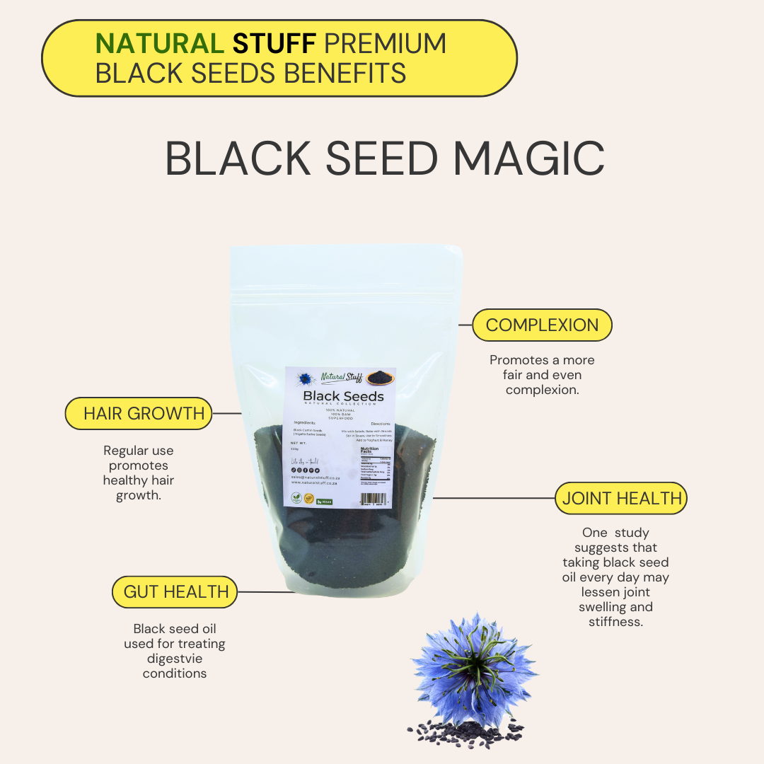Natural Stuff Premium Quality Black Cumin Seeds 100% Natural 500g
